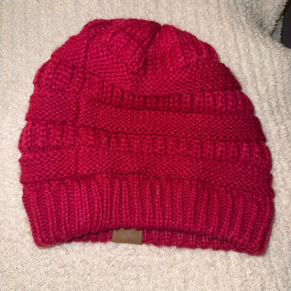 C.C Ribbed Kit Solid Color Beanie - Picture 4 of 5